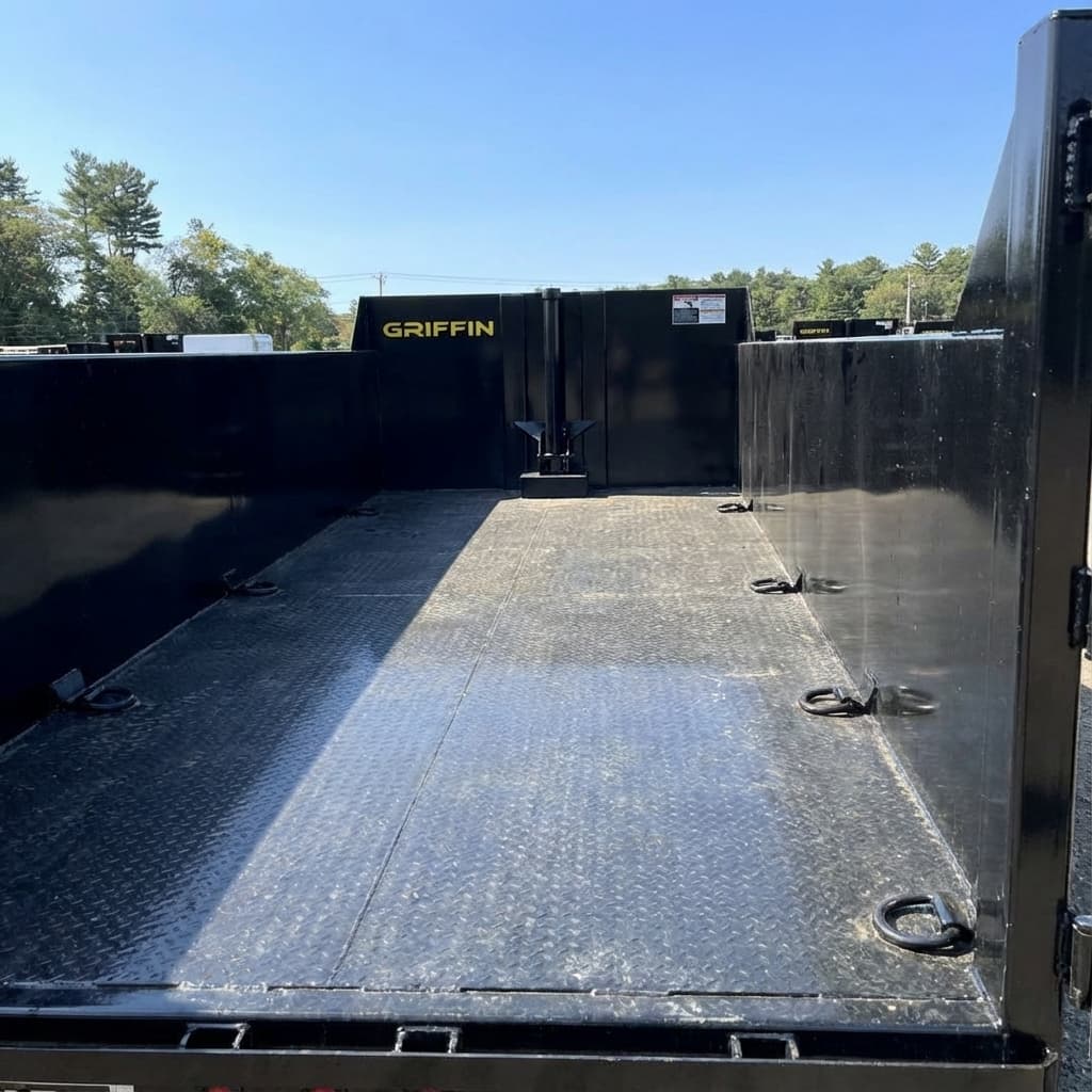 Deck view showing tie-down points